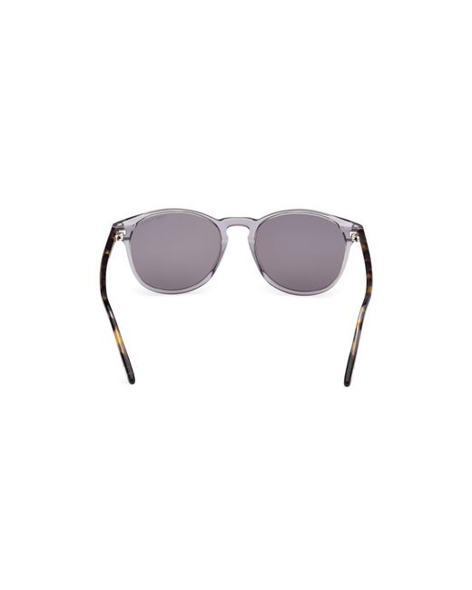 Tom Ford Black Ft1097 Lewis 20C Sunglasses Acetate Round Normal Mirror for men