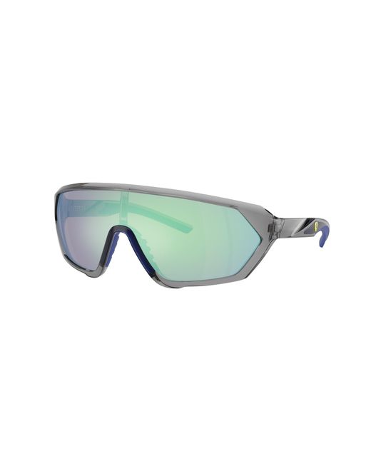 FERRARI SCUDERIA Green Fz6017U 524/7V Sunglasses Injected Pillow Mirrored for men