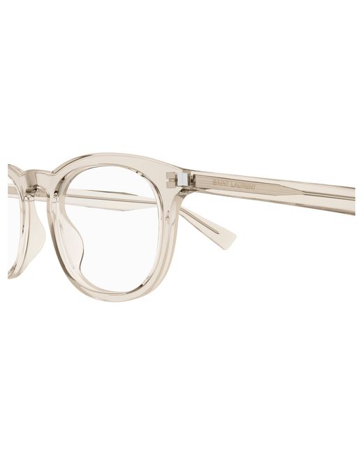 Saint Laurent Black Sl 813 004 Optical Frames Acetate Transparent Squared