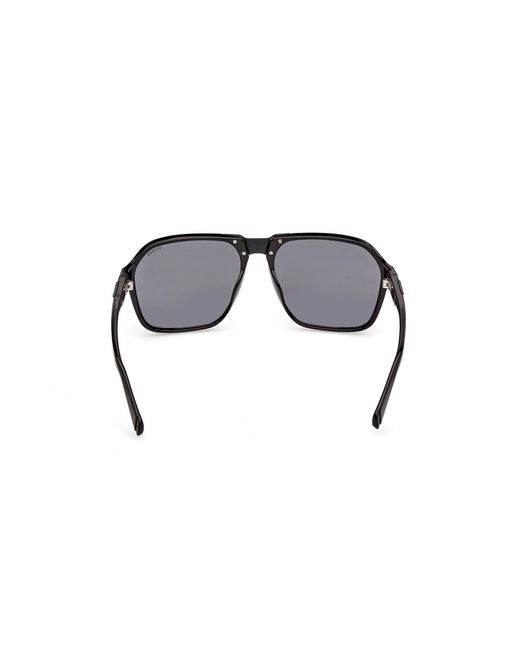 Guess Black Gu00302 01A Sunglasses Injected Smoke Squared Normal for men