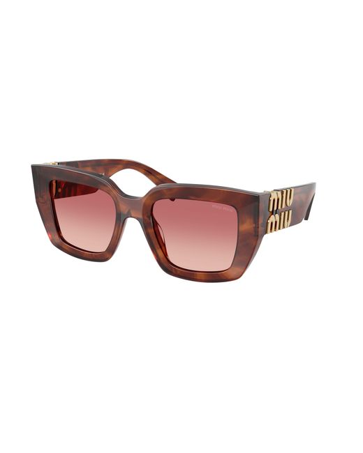 Miu Miu Black Mu B05S 26E50U Sunglasses Acetate Squared Normal Shaded