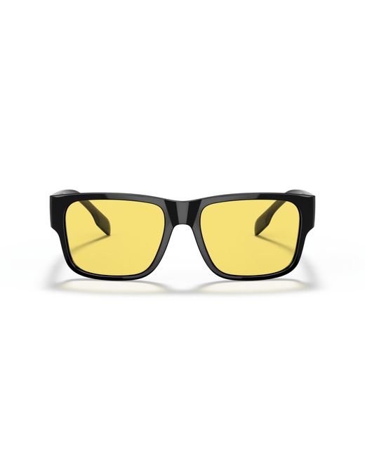 Burberry Black Be4358 Knight 300185 Sunglasses Injected Squared Normal for men