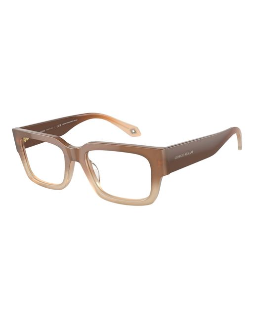 Giorgio Armani Black Ar7243U 5981 Optical Frames Acetate Transparent Squared Normal for men