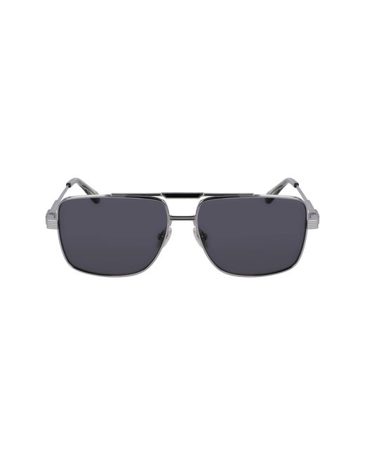 Ferragamo Black Sf318Sp 021 Sunglasses Titanium Squared Normal for men