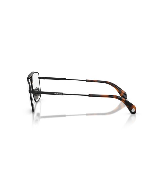Moncler Black Me1011 1001 Optical Frames Metal Transparent Squared Normal