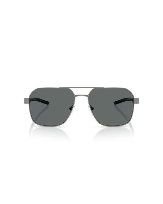 FERRARI SCUDERIA Black Fz5003 104/81 Sunglasses Metal Squared Polarized for men