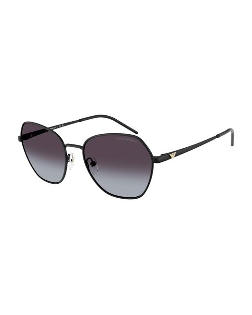 Emporio Armani Black Ea2161 30018G Sunglasses Metal Geometric Normal Shaded