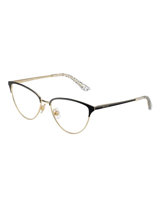 Jimmy Choo Black Jc2002 3015 Optical Frames Metal Cat Eye