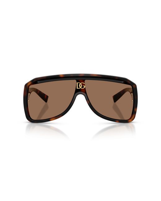 Dolce & Gabbana Black Dg6205 502/73 Sunglasses Injected Pilot Normal