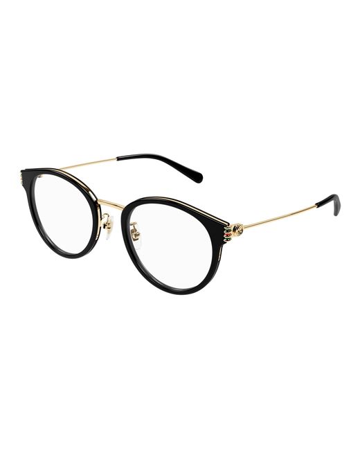 Gucci Black Gg1885Oa 002 Optical Frames Acetate Transparent Round