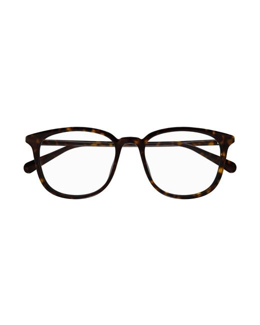 Gucci Black Gg1230Oa 001 Optical Frames Plastic Squared for men