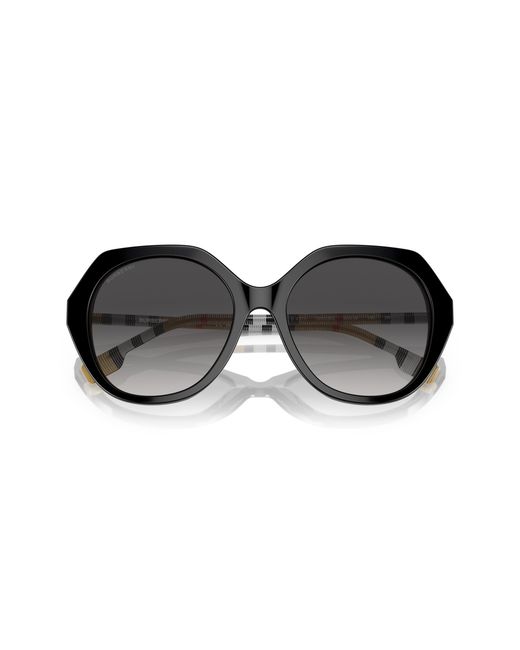 Burberry Black Be4375 Vanessa 38538G Sunglasses Acetate Geometric Normal Shaded