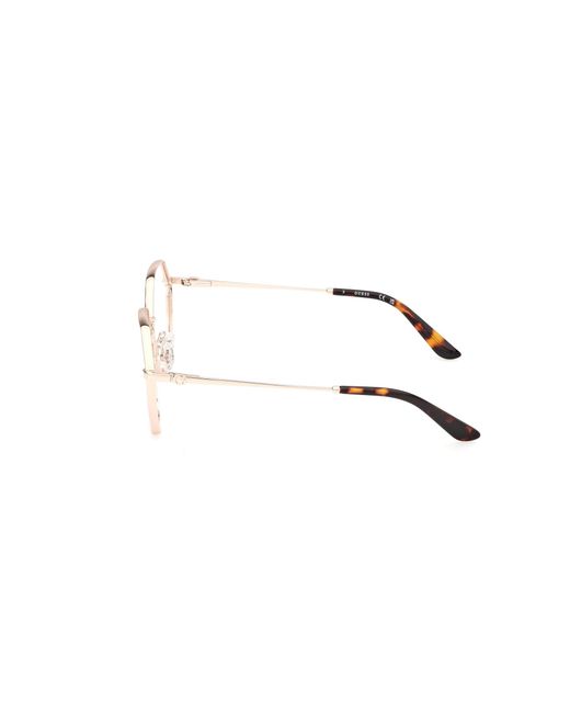 Guess Black Gu50184 032 Optical Frames Metal Geometric Normal
