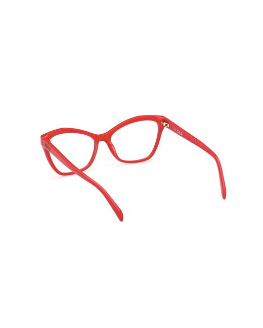 Emilio Pucci Red Ep5241 066 Optical Frames Acetate Cat Eye Normal
