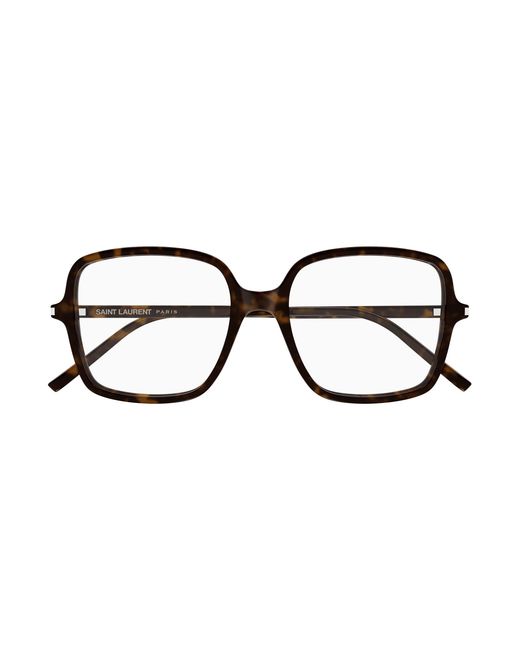 Saint Laurent Black Sl 892 005 Optical Frames Acetate Transparent Squared