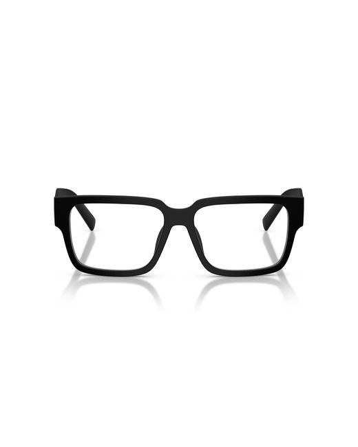Prada Black Pr D10Vd 12P1O1 Optical Frames Acetate Transparent Squared Normal for men