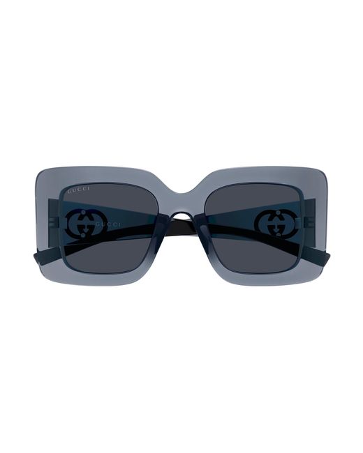 Gucci Black Gg2025S 003 Sunglasses Injected Squared