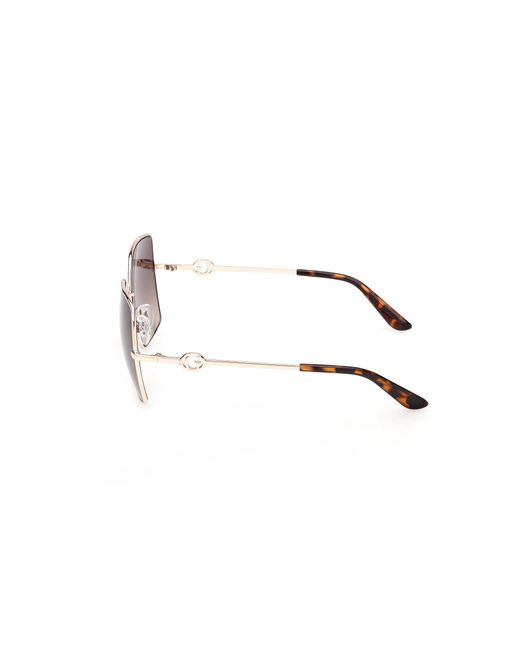 Guess Black Gu00285 32F Sunglasses Metal Squared Normal