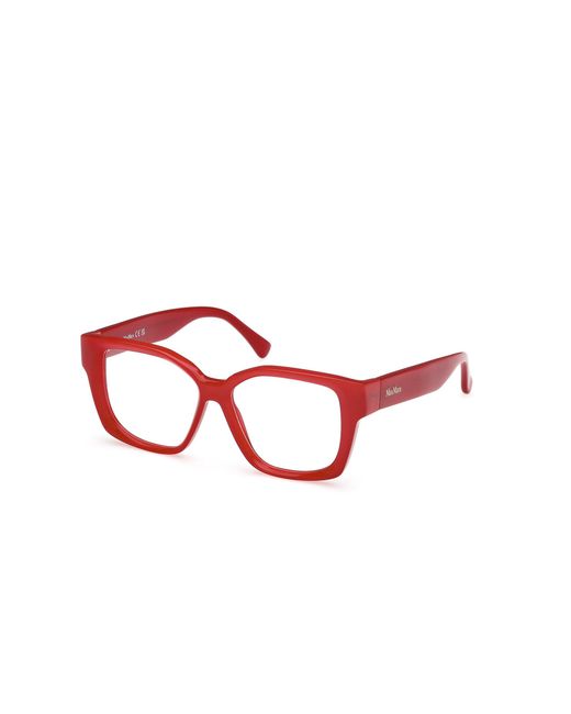 Max Mara Red Mm5184 066 Optical Frames Acetate Geometric Normal