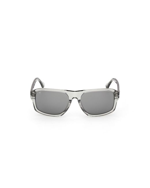 Web Black We0393 93C Sunglasses Acetate Smoke Squared Normal for men