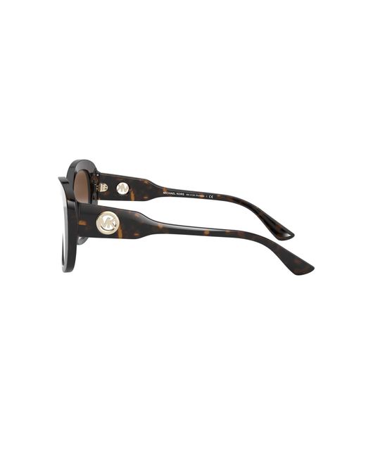 Michael Kors Black Mk2120 Positano 300613 Dark Tort Sunglasses Plastic Butterfly Normal Shaded
