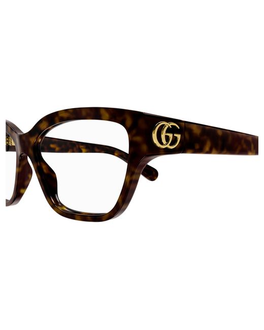 Gucci Black Gg1597O 002 Optical Frames Injected Transparent Cat Eye