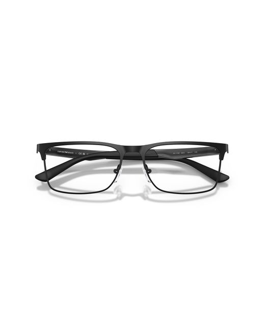 Emporio Armani Black Ea1183 3001 Optical Frames Metal Transparent Squared Normal for men
