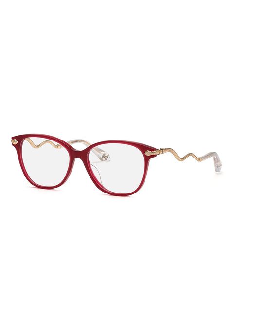 Roberto Cavalli Black Vrc121 06Pj Optical Frames Acetate Butterfly