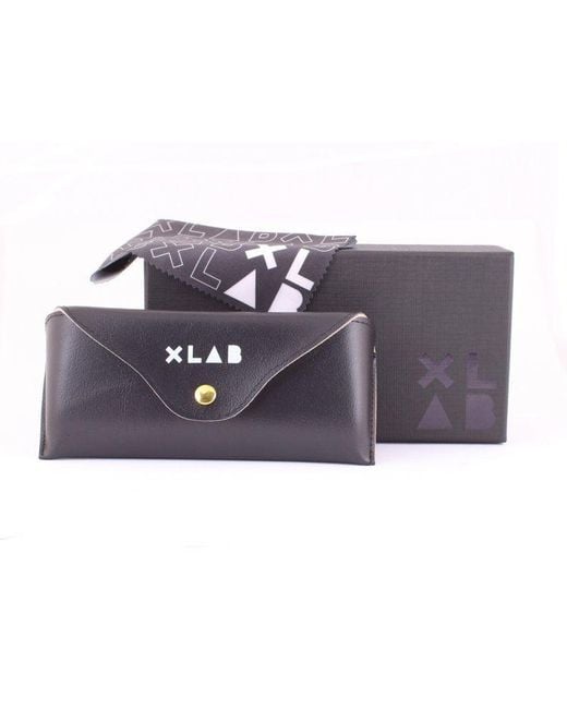 Xlab Black Panay Sunglasses Acetate Smoke Cat Eye Polarized