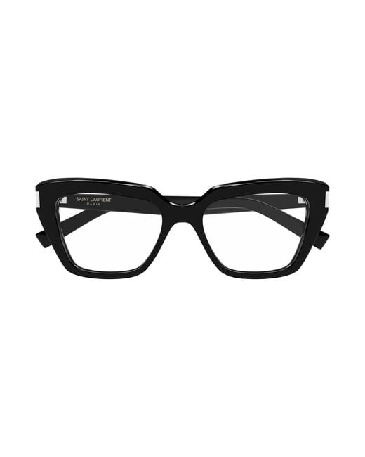 Saint Laurent Black Sl 828 001 Optical Frames Acetate Transparent Cat Eye