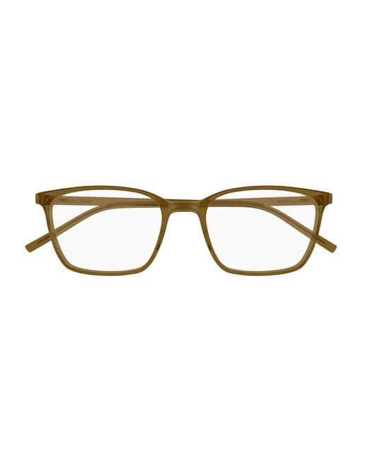 Saint Laurent Black Sl 885 005 Optical Frames Bio-Injected Transparent Squared