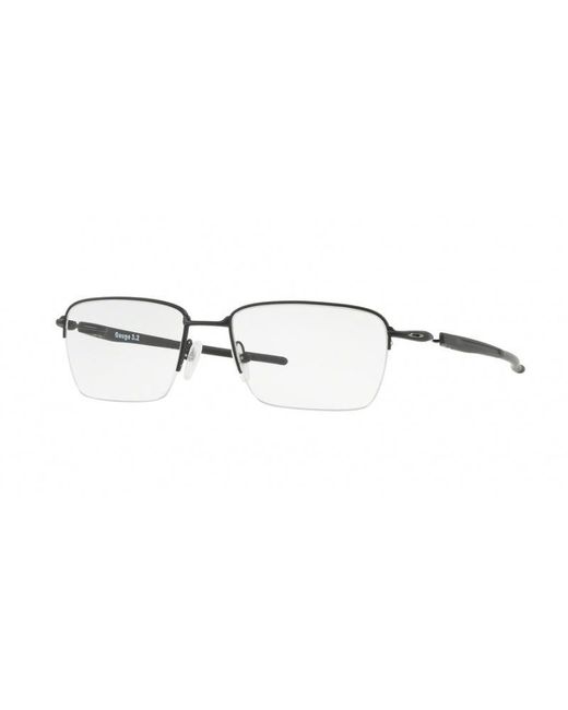Oakley Black Ox5128 Gauge 3.2 Blade 512804 Optical Frames Titanium Squared Normal for men