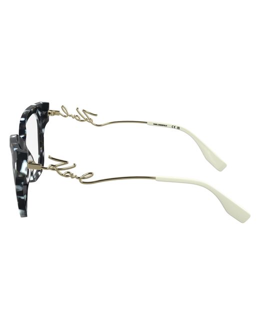 Karl Lagerfeld Black Kl6191 016 Optical Frames Acetate Squared Normal