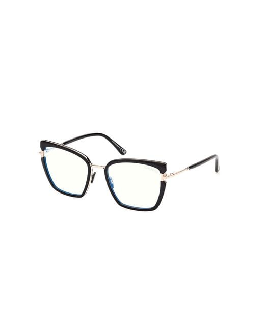 Tom Ford Black Ft5984-B 001 Optical Frames Injected Butterfly Normal