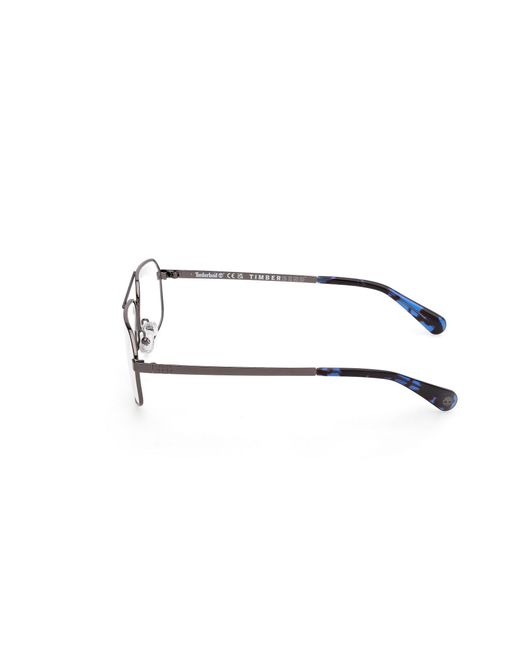 Timberland Black Tb50058 008 Optical Frames Metal Squared Normal for men