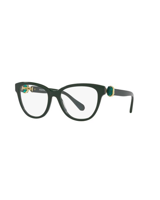 Swarovski Black Sk2004 1026 Optical Frames Acetate Round Normal