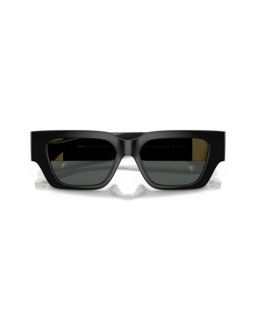 Versace Black Ve4497U Gb1/87 Sunglasses Injected Squared Normal