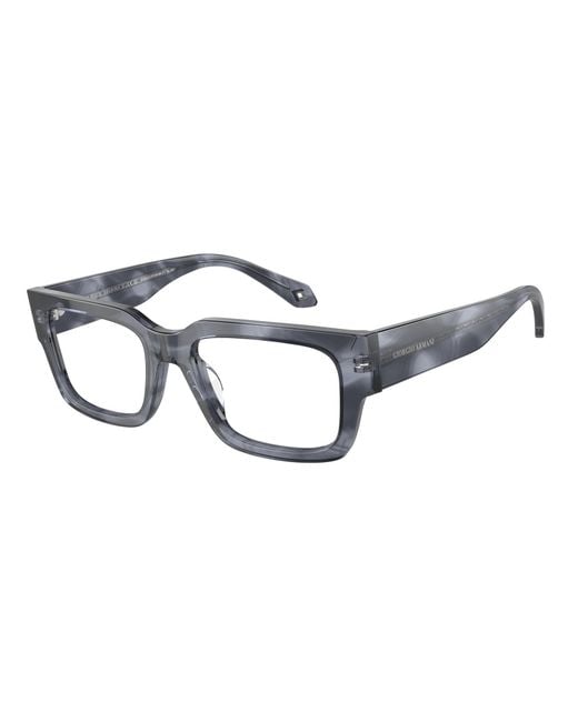 Giorgio Armani Black Ar7243U 5986 Optical Frames Acetate Transparent Squared Normal for men