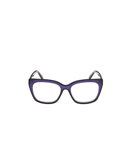 Emilio Pucci Black Ep5251 092 Optical Frames Acetate Squared Normal