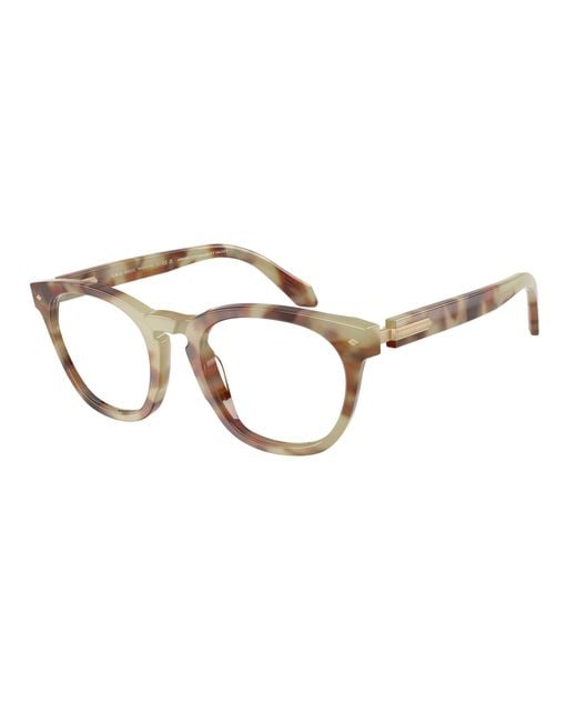 Giorgio Armani Black Ar7284 6299 Optical Frames Acetate Round Normal for men
