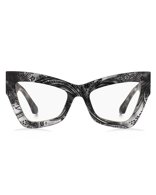 Etro Black 0069 Ab8/99 Optical Frames Acetate Transparent Butterfly Normal