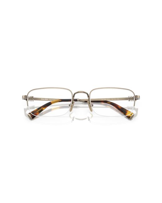 Miu Miu Black Mu 52Wv 26C1O1 Optical Frames Metal Squared Normal