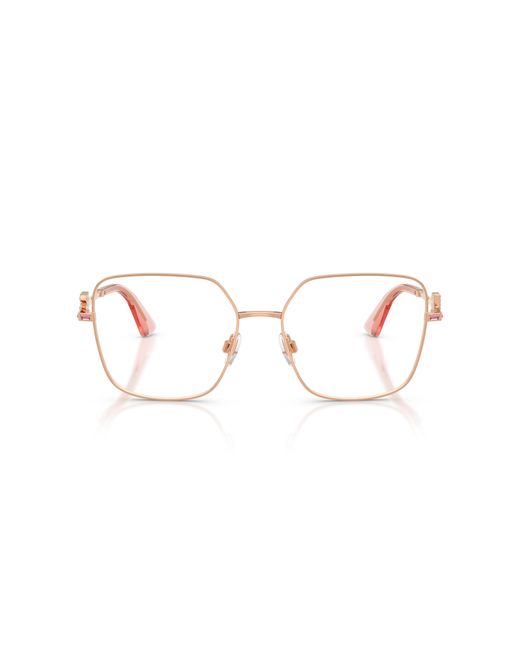 Dolce & Gabbana Black Dg1367B 1298 Optical Frames Metal Transparent Squared Normal