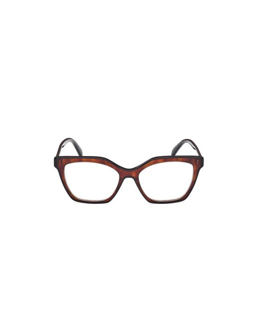 Emilio Pucci Black Ep5239 056 Optical Frames Acetate Geometric Normal