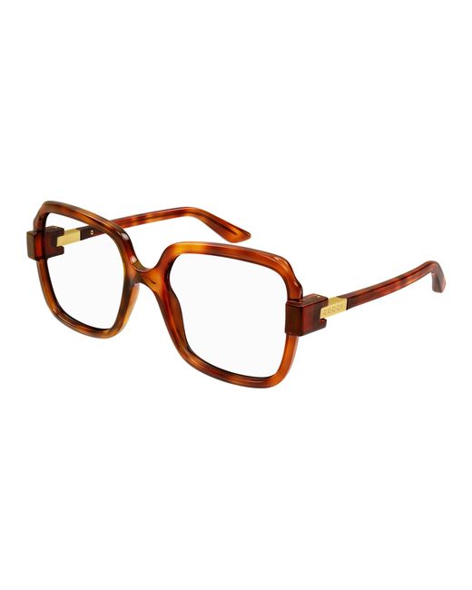 Gucci Black Gg1433O 002 Optical Frames Injected Transparent Squared