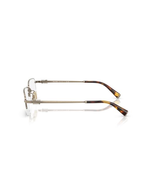 Miu Miu Black Mu 52Wv 26C1O1 Optical Frames Metal Squared Normal