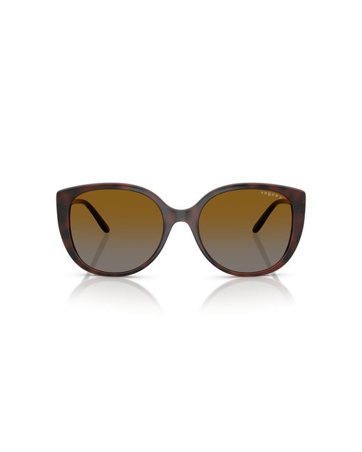 Vogue Eyewear Black Vo5623S 2386T5 Sunglasses Nylon Butterfly Polarized Shaded