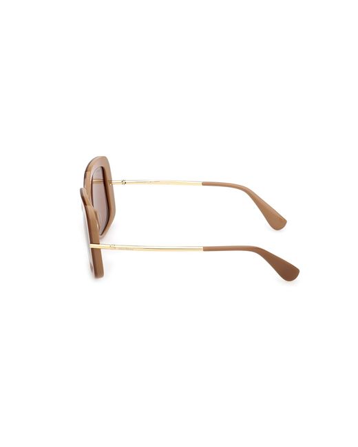 Max Mara Black Mm0195 46E Sunglasses Acetate Round Normal