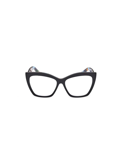 Emilio Pucci Black Ep5275 055 Optical Frames Acetate Cat Eye Normal