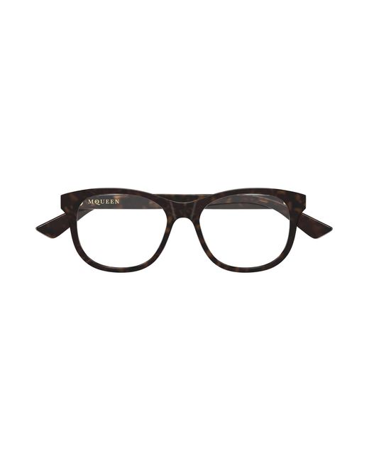 McQueen Black Am0568O 008 Optical Frames Acetate Transparent Cat Eye